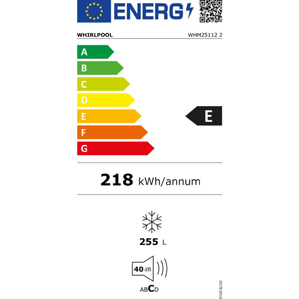 Mraznička truhl. WHM251122 WHIRLPOOL - energetický štítok