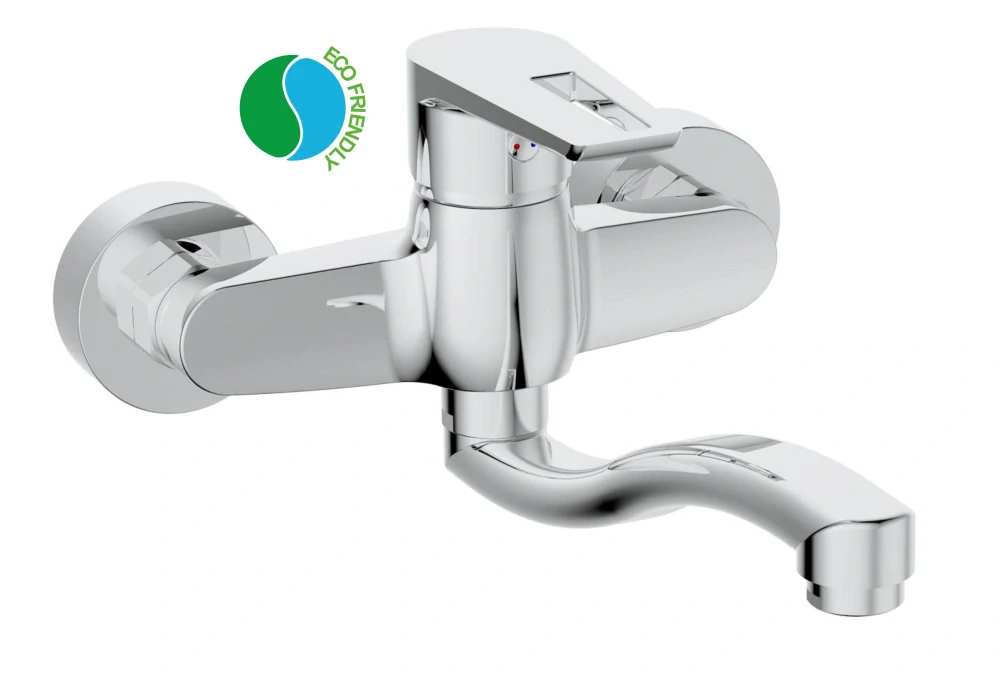 Drezová kuchynská batéria KB301 KLASIK páková SAMTEK, na stenu 150 mm, prevýšené výtokové ramienko