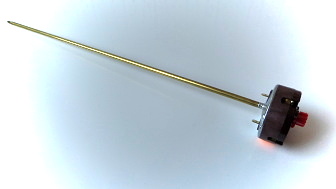 Termostat tyčkový RTS3, 16A/250V, 65/87°C, L=450mm