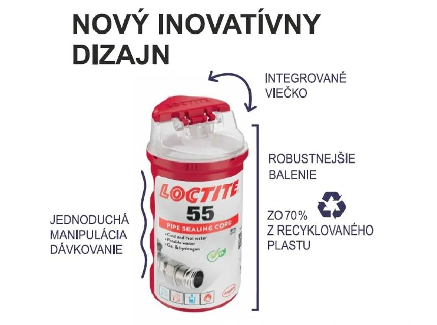 LOCTITE 55 - závitové tesnenie, tesniaca niť - 160 m