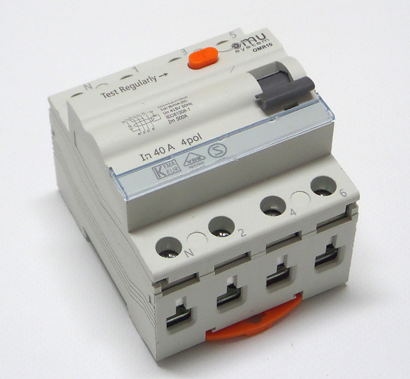 FI 40A/0,03A/30mA 4P OMR10 AC prúd.chránič