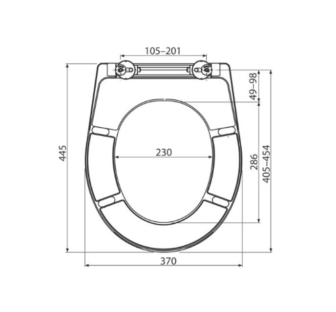 WC sedadlo univerzálne SOFTCLOSE, Duroplast, antibacterial, A604
