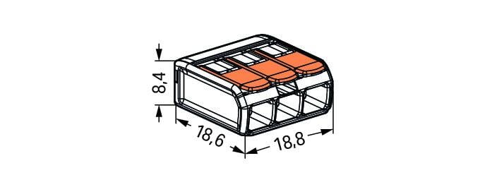 Svorka WAGO 221-413 3x4