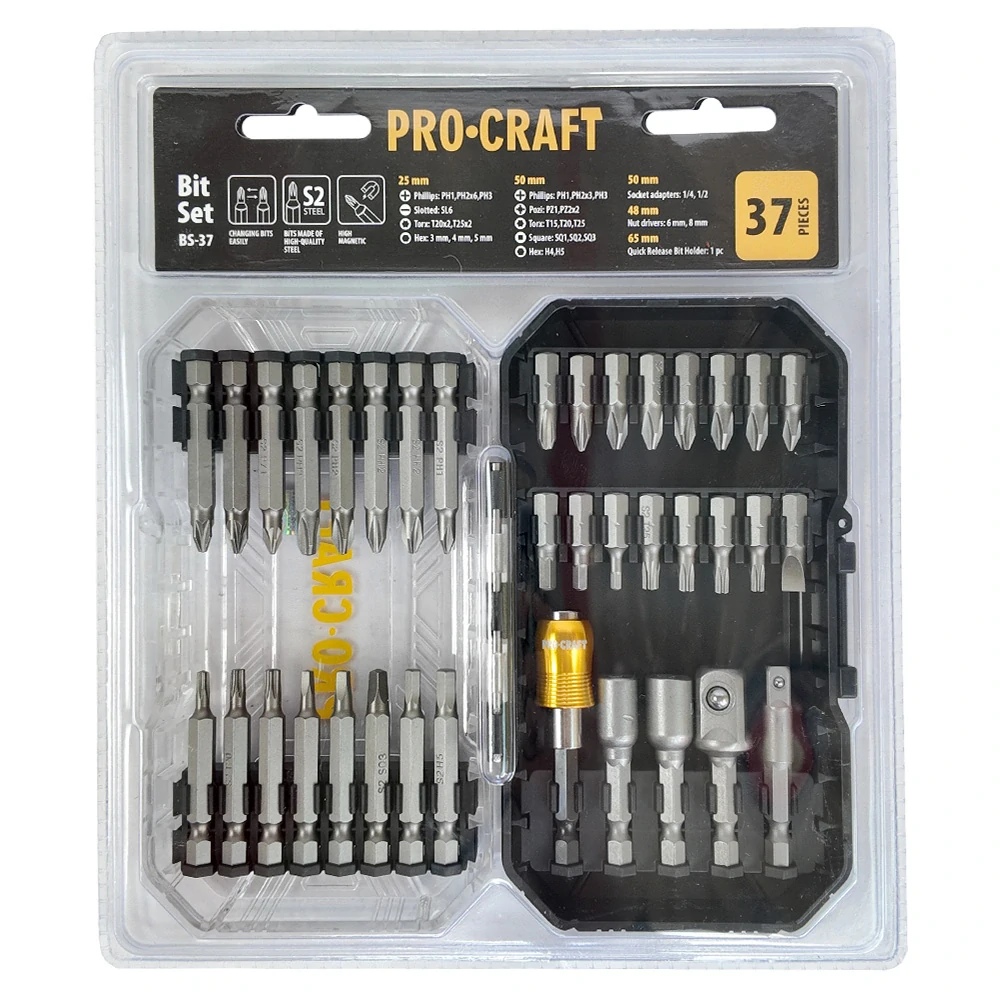 37-dielna sada bitov Procraft BS-37, S2