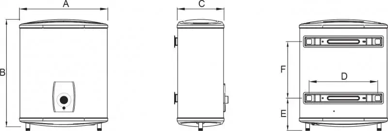 Elektrický ohrievač vody QFE 100 FLAT 