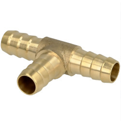 T-kus hadicový d10mm x d10mm x d10mm, mosadzný