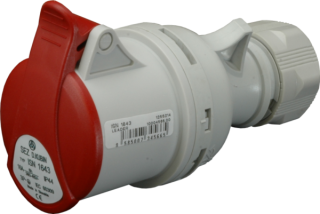 Zásuvka spojovacia ISN3243 400V 32A 4P IP44