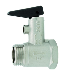 Poistný ventil k bojleru 1/2", s páčkou
