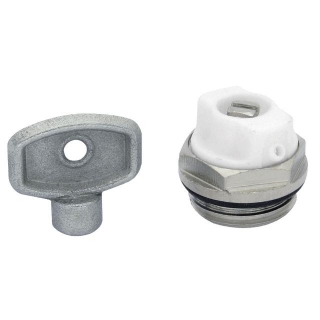 Radiátorová zátka s odvzdušnením DN15 - 1/2" + kľúčik VE-1307B