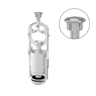 VYPÚŠŤACÍ VENTIL ŠTART/STOP, CHRÓM, ABS, 2", 2 1/4" TE-4543P/I