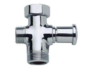 Sprchový prepínač kríž REMER 3/4"x1/2"x3/4", univerzálny. 316A