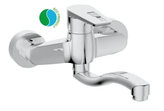 Drezová kuchynská batéria KB301 KLASIK  páková SAMTEK, na stenu 150 mm, prevýšené výtokové ramienko