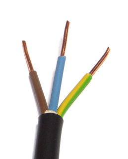 Kábel CYKY-J 3x1,5 pvc čierny