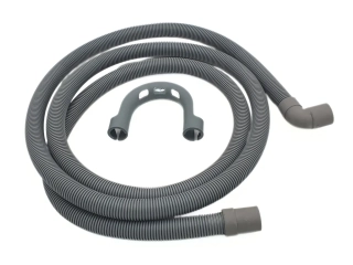 Hadica vypúšťacia 2,0m - koncovky R-K (rovná-kolienko), d=21mm