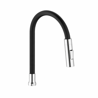 Flexi výtokové ramienko s prepínačom pre drezové kuchynské batérie 30103BVP-cierny so závitom 3/4", farba čierna