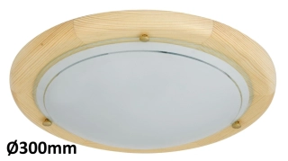 Svietidlo UFO 5411 strop.natur-opal D30 E27 60W RABALUX