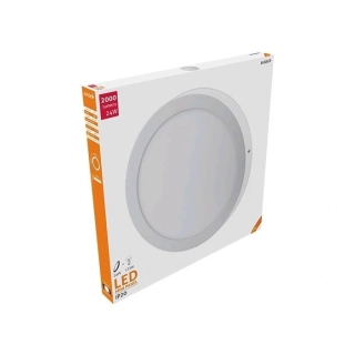 Avide LED 24W NW ALU stropné svietidlo okrúhle (2000lumen)
