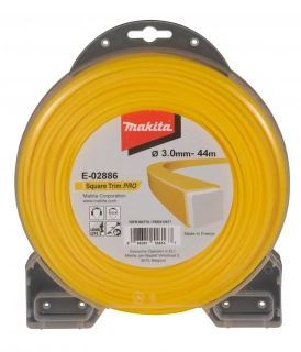Žacie lanko hranaté 3,0mm x 44m žlté MAKITA