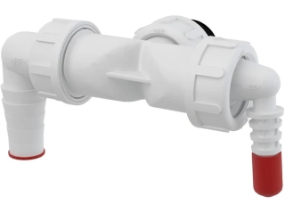 Dvojitá hadicová prípojka P156Z-G1" prípoj G1" matica, 8–16/17-23 mm so spätnými klapkami NOVINKA (nahrádza P149Z)